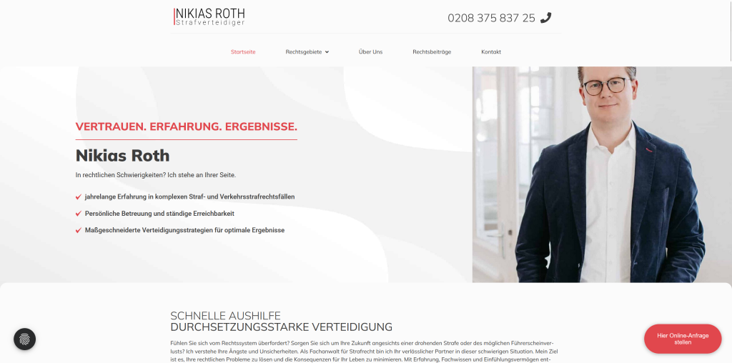 Strafverteidigier Nikias Roth - In Zusammenarbeit mit Corominas Consulting GmbH